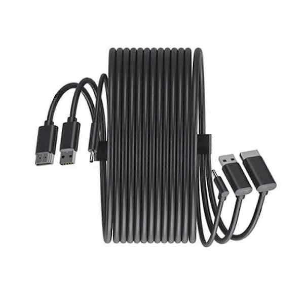 For 3-i-1 Tilbehørsutskiftningskabel - kompatibel 5m, Usb, Power Vr Games