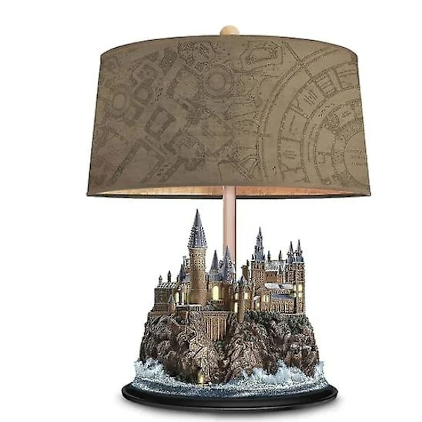 Bradford Exchange Harry Potter Hogwarts Slotlysende Skulptur Bordlampe