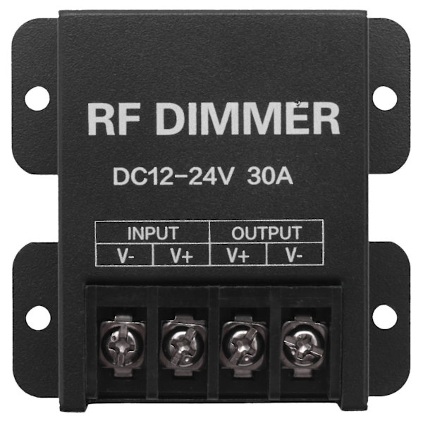 12V RF LED-dimmer Trådlös ljusstyrka 3-knappars fjärrkontroll DC 12V-24V 30A 360W 720W för 5050 3