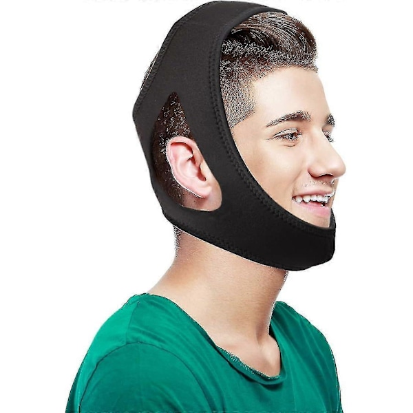 Anti-Snorking Kinnrem, Effektiv Kinnrem For Cpap-Brukere, Justerbar Kinnrem For Snorking Stopp Snorking
