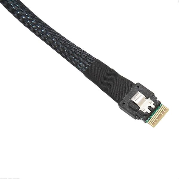 Smal SAS-kabel upp till 12 GBPS Tennpläterad Koppar Flexibel Stabil Säker Micro SATA-kabel för Desktop-chassi HDD 0,5 meter / 1,6 fot