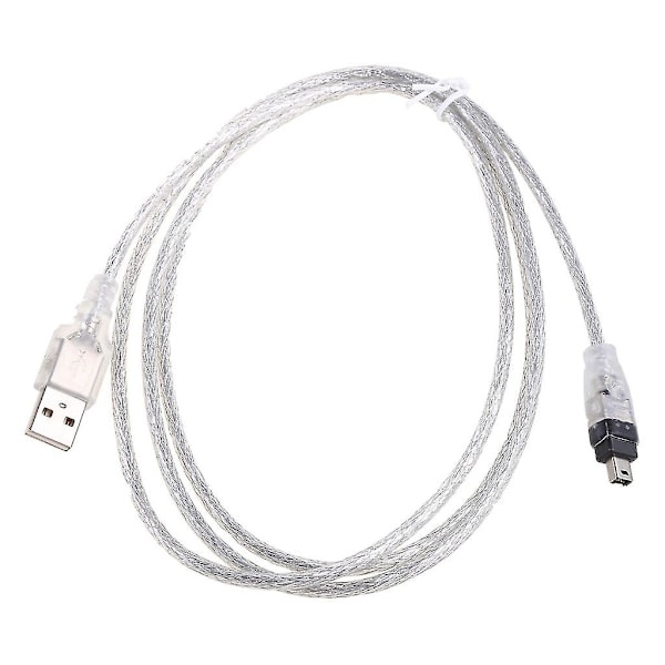 USB 2.0 Han til Firewire IEEE 1394 4-polet Han Ilink Adapterkabel Snor til