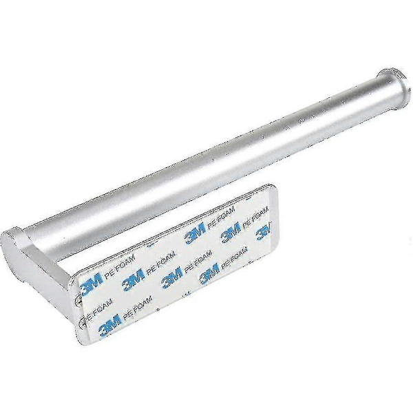 Kjøkkenpapirholder uten boring, veggmontert kjøkkenpapirholder oppbevaringsorganisator, aluminium