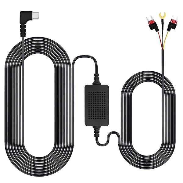 Universal 3.5M Bil Dash CAM Kabel 12/24V til 5V 3A Køretøjs DVR Hardwire Kabelsæt Videokamera Optagelse