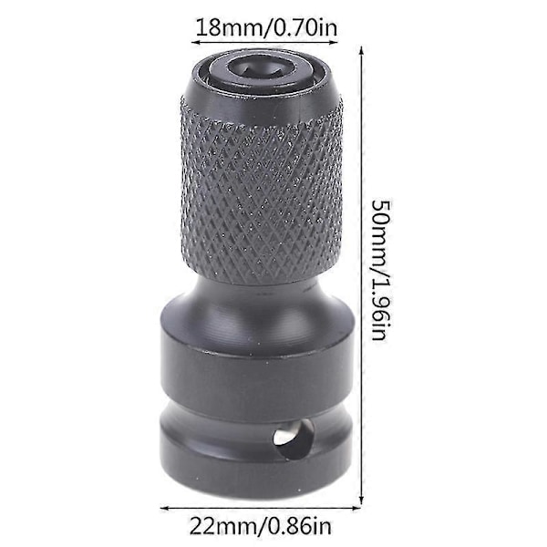 1/2 til 1/4 Hex Ratchet Socket Wrench Socket Adapter Drive Converter Impact Tool Shytmv