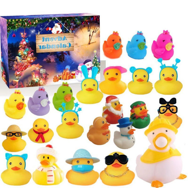 Rubber duck advent 2024, advent 2024 for children, advent duck bath suitable for