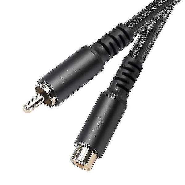 RCA-jatkojohto RCA-ääni- ja videokaapeli RCA-uros - naaras -liitäntä Kaiuttimelle, Subwooferille, Kameralle, H-ae