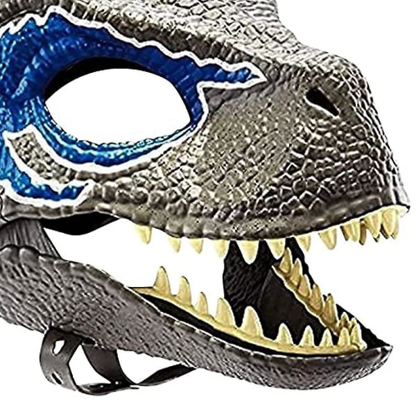 3D Dinosaur Mask Rollespill Hodeplagg Jurassic World Raptor Gift