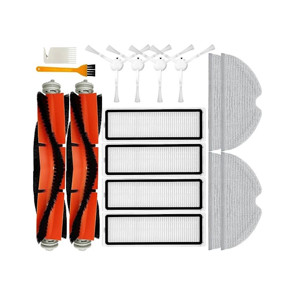 For 1C 2C 1T Mi Robot Vacuum Mop F9 Deler Tilbehør Hovedsidebørste Hepa Filter Moppklut