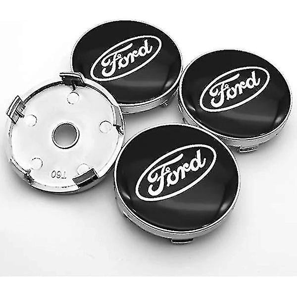 F11 - 60mm 4-pack Navkapslar Ford Silver One Size