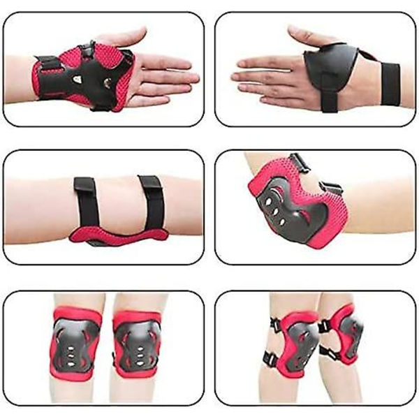 Skyddsutrustning Set Knäskydd Armbågsskydd Handledsskydd 3 I 1