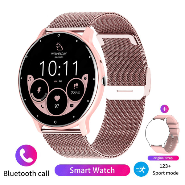 L02D opkald model ZL02PRO smart watch puls blodtryk øvelse pink