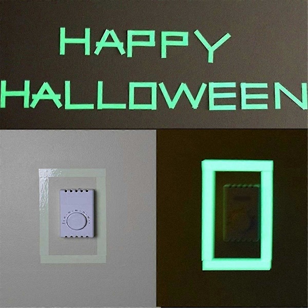 Glow-in-the-Dark Tejp Luminous Luminescent Nödtejp Säkerhetsmarkeringar Trappor, Väggar Steg