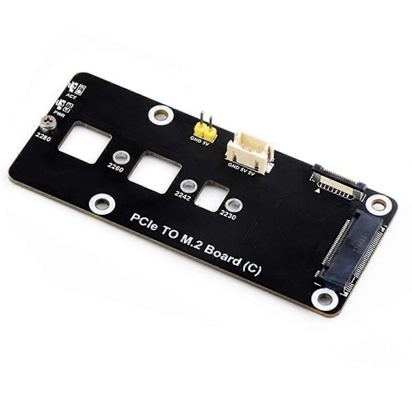 För RPi 5 PCIE till M.2 Adapterkort för 5 PCIE till M.2 NVMe 2230/2242/2280/2260 SSD Utbyggnadskort