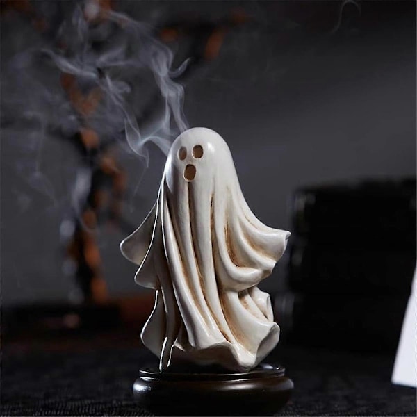 Ghost Røgelseshus, Sødt Halloween Spøgelse Røgelsesbrænder, Røgelsesbrænder Resin Halloween