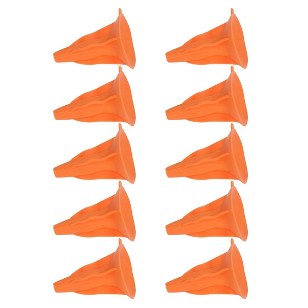 YO 10 st mjuka gummipilspetsar sugkopp pilhuvuden för barn jaktspel utomhussporter orange