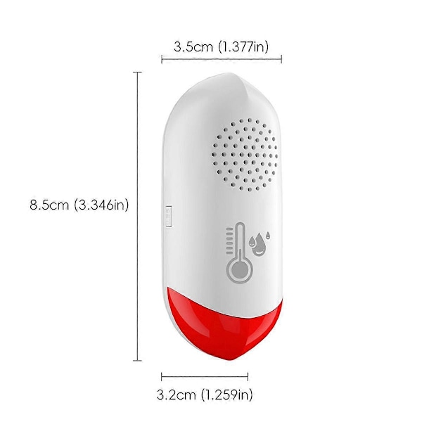 WiFi Hygrometer Termometer Inomhus, Trådlös Smart Temperatur- och Luftfuktighetsmätare med Smart Life App