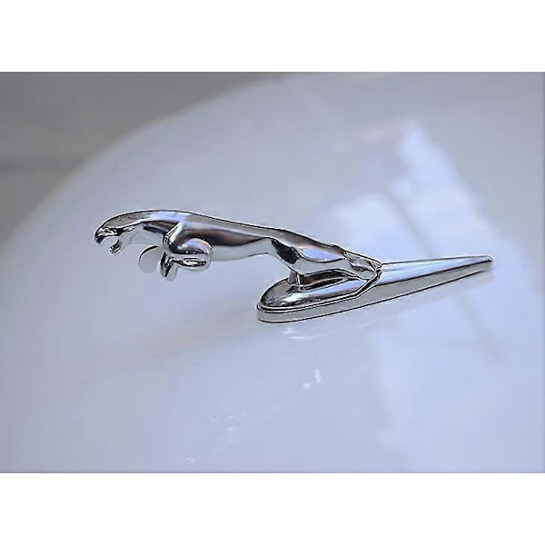 3D Emblem til Jaguar - Bil Logo Front Hætte Ornament Bil Dæksel Krom Eagle Badge Bil Tilbehør til Jaguar XF XJ XE XK XKR XFL XJS E Tilbehør