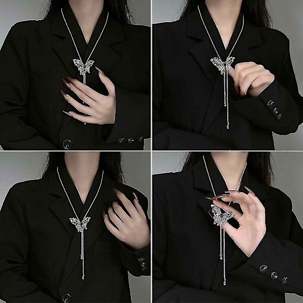 Justerbar kjede svart zirkon insekt choker halskjeder for kvinner fest smykker