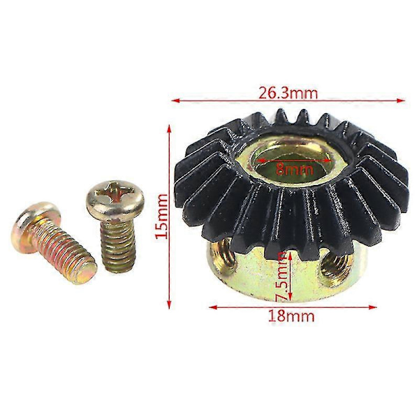 Ny 20T Konisk Växel 8mm Hål Modellväxel 90 Grader Transmission Styrning 20 Tänder Hfmqv