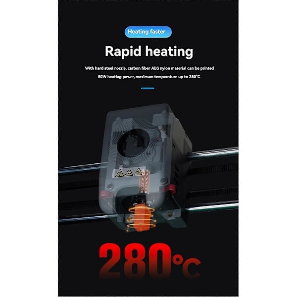 For Adventurer 5M Serie Hotend 0,4mm Højhastighedsdysser AD5M Hot End Ekstruder 3D Printer Tilbehør