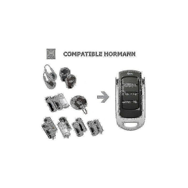 Allotech Hor4 -kaukosäädin yhteensopiva Hormann Hsm2 868, hsm4 868, Hormann Hs1 868, hs2 868, hs4 868