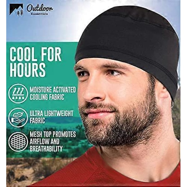 Kjøle Hodeskallehette for Menn - Hjelmfor - Svettetransporterende Sykkel, Sykkel, Sykkel Hodehette Beanie