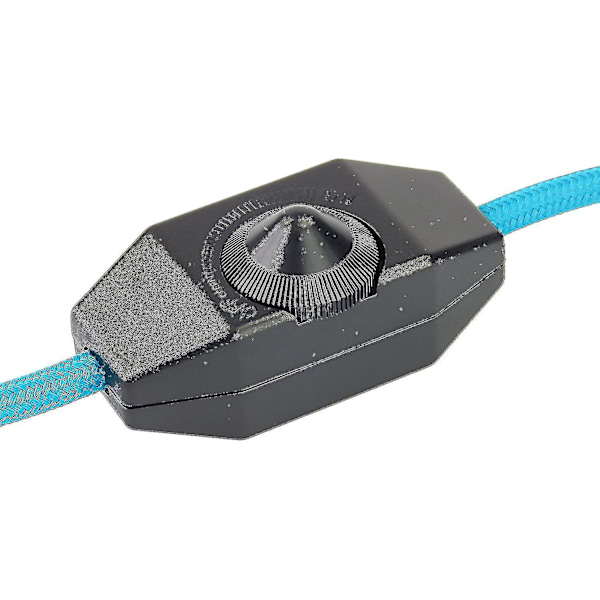 1-60W LED Dimmer Dæmpbar (drejelig Dimmer) LED Dæmpbar, Tænd/sluk, 220-230V, CE Inline Switch, Sort