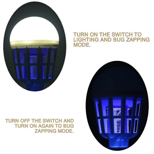 Sähköinen Hyttysentappaja Lamppu 2 in 1 UV LED
