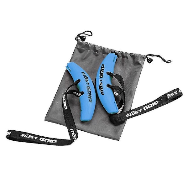 Pull Up Handtag Greppövningshandtag för Motståndsbands Handtag Träningshandtag blå