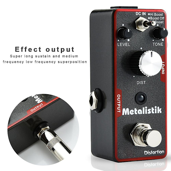 Gitar Effektpedal, Mini Digital Effekt Gitar, Slitesterk For Musikk Gitar Tilbehør Gitar Instrument Tilbehør