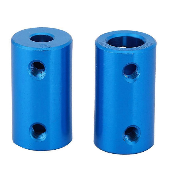 2 st Aluminiumlegering Stepper Motor Axelkopplingar Tillbehör för 3D-skrivare Med en Skiftnyckel 5*8
