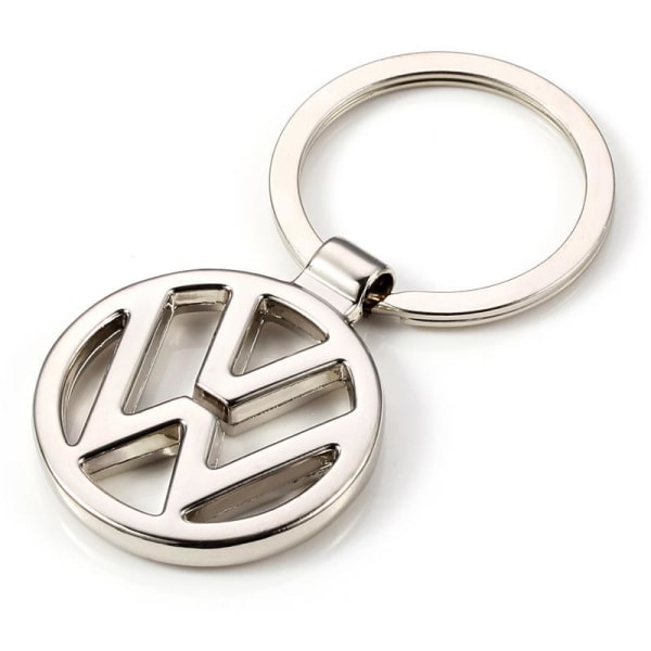 2-pak Nyckelring til billogotype VW ny nøglering i metal