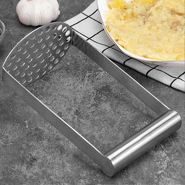 Tyuhe Kartoffelmoser i Rustfrit Stål med Ergonomisk Håndtag Køkkenmoser Værktøj Opvaskemaskine Sikker Anti-rust Frugtmoser