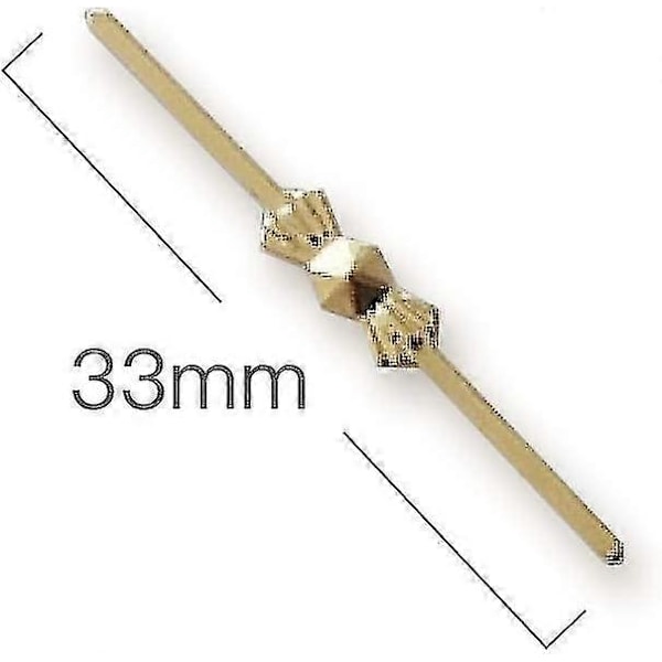 100-pack 33mm Chandelier Lampdelsförbindelser Chlips Bowtie Pins för Fästning av Kristaller Pärlor Chandelier Ersättningar Belysningstillbehör (go