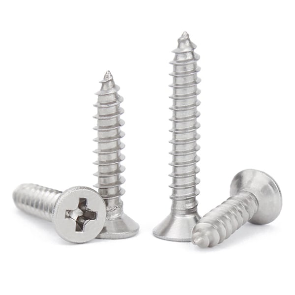 Itseporaavat puuruuvit M3 M4 M5 (16 mm), 304 ruostumaton teräs, 180 kpl