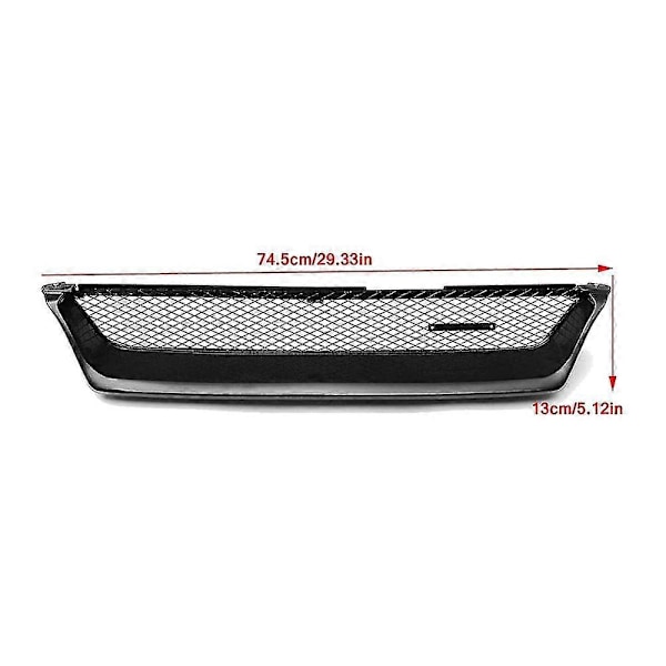 Bil Forreste Bumper Mesh Grill Gitter Glans Sort Racing Griller til AE101 1993 1994 1995 1996 1997