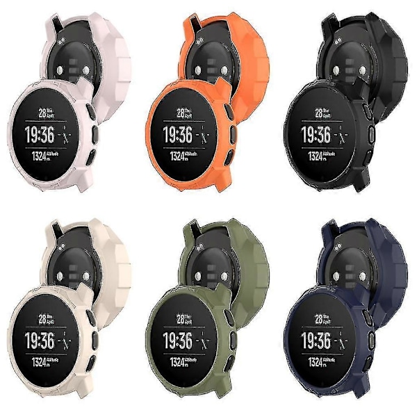 Stöttåligt Bumper-fodral Mjukt Skyddsskal För Suunto 9 Peak-pro Skärmskydd