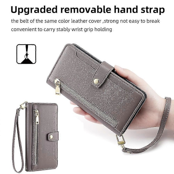 Plånboksfodral med kortfack kompatibelt för Iphone 14 5G Smartphone