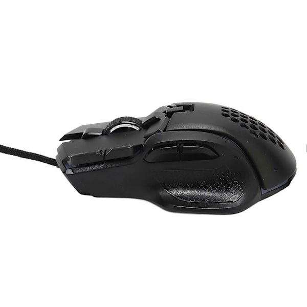 RGB Spelmus 12800 DPI Spelmus Optisk Trådbunden med 10 Programmerbara Knappar 13 Bakgrundsbelysningslägen Mekanisk Mus