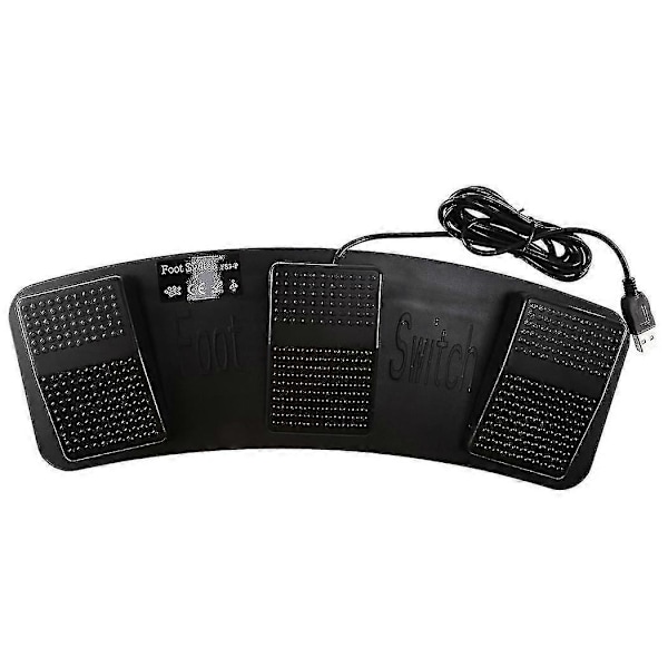 Fs3-p Usb Tripel Fodpedal Kontrol Tastatur Mus 3 Pedaler Simulerer Enhver Tast På Tastaturet Com