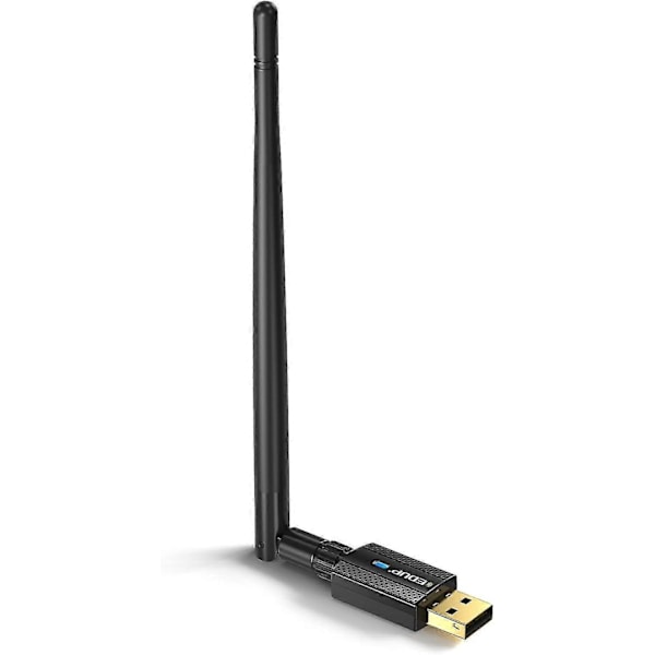 USB Bluetooth 5.3 Adapter for PC, Driver Free, Lang Rekkevidde 492ft / 150m Bluetooth Stick Mottaker & Sender Kompatibel med Windows 11/10/8.1, (trenger