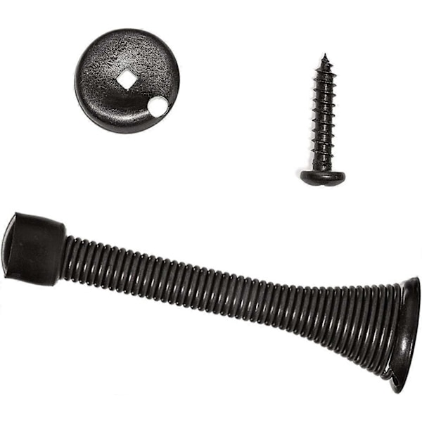 12-pack Dörrstopp i Fjäder, Hållbara, Tunga Dörrstopp med Rostfria Skruvar och Gummibumpers