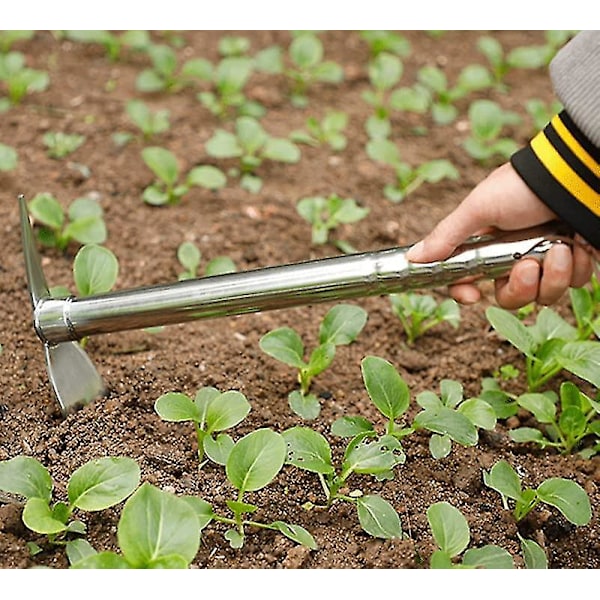 Havekultivator, 2 i 1 Spade og Pickaxe, Gravehavekultivator Haveværktøjer Rustfrit Stål Plantning Gravegadget