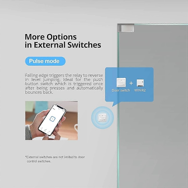 Smart Switch, Mini R2 Smart Wifi 2-vejs Smart Switch, Universelt Modul Til Automationsløsninger I Smart Home Teknologi, 2.4g Wifi, App Kontrol, Suppo