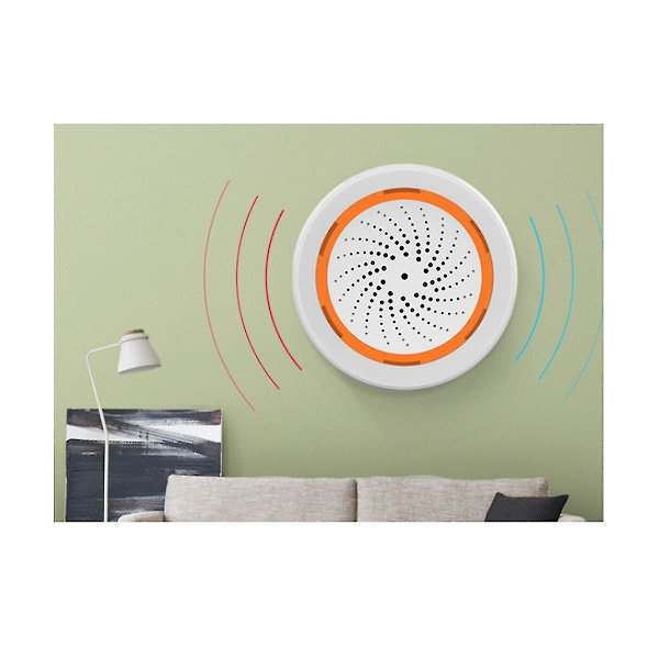 ZigBee NEO 90DB Ljud- och Ljussensor Tuya Smart Life Inbyggd Sirenlarmsensor