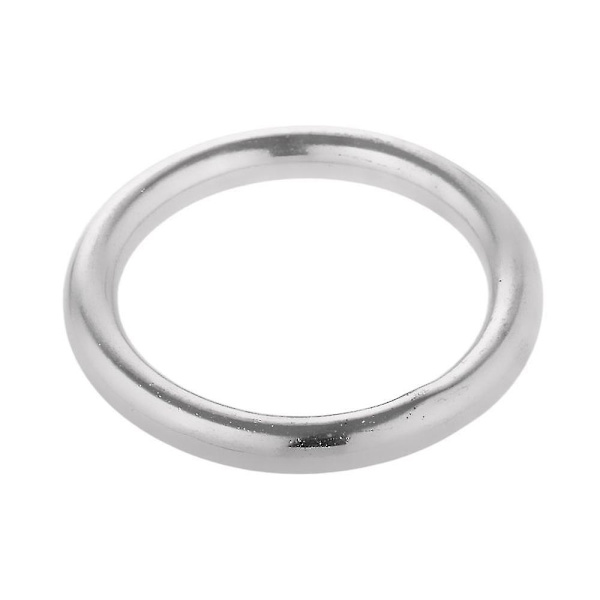Marinebåd 304 Rustfrit Stål Poleret Glat Svejses Ring 8 X 70mm