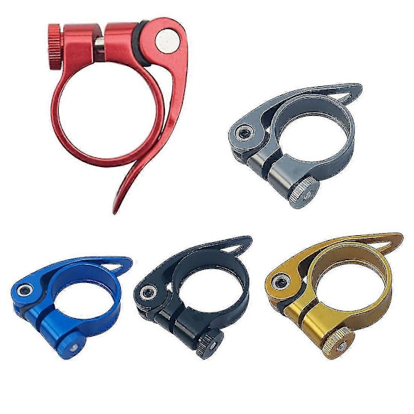 Mountain Bike Seat Post Clamps  Seat Tube Clamp Bolt Quick Release Seat Post Clamp Bike Seat Post Lock