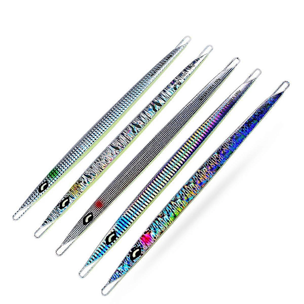 5x 60g Jiggfiske Jigbait Skje Sluk Agn Jigg Sluk Kunstig Hurtigsynkende Fiskeutstyr Crankbait Jiggingssluker