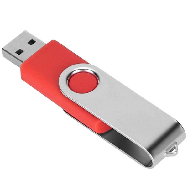 USB Flash Drive Candy Red Rotatable Portable Storage Memory Stick til PC Tablet 8GB